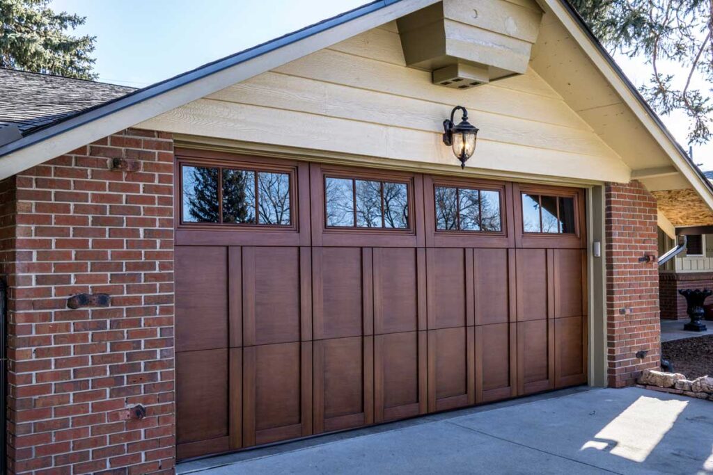 New garage door on an old house