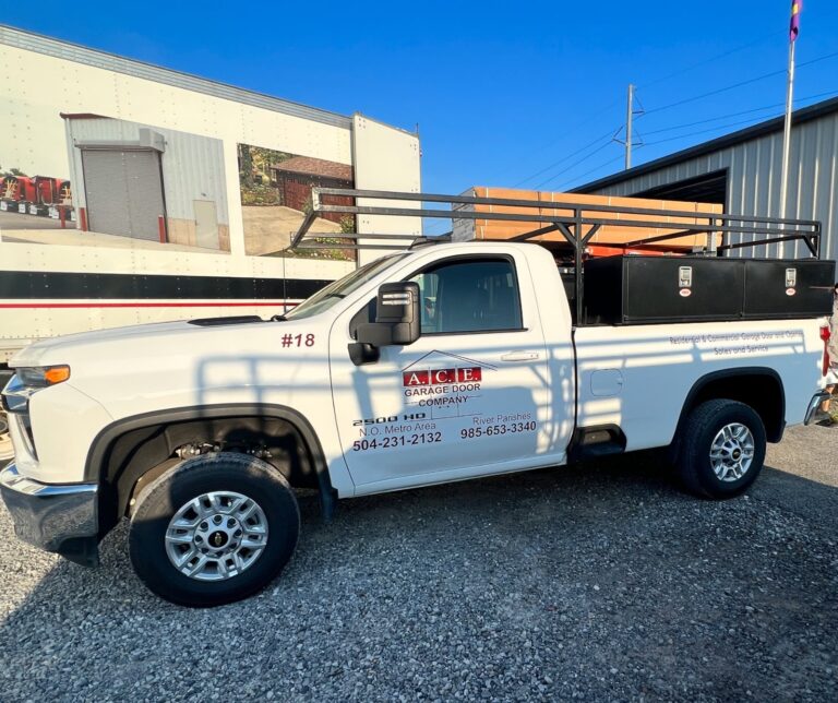 ACE garage door's truck, How Truck Wraps Boosted Our Business Credibility in New Orleans