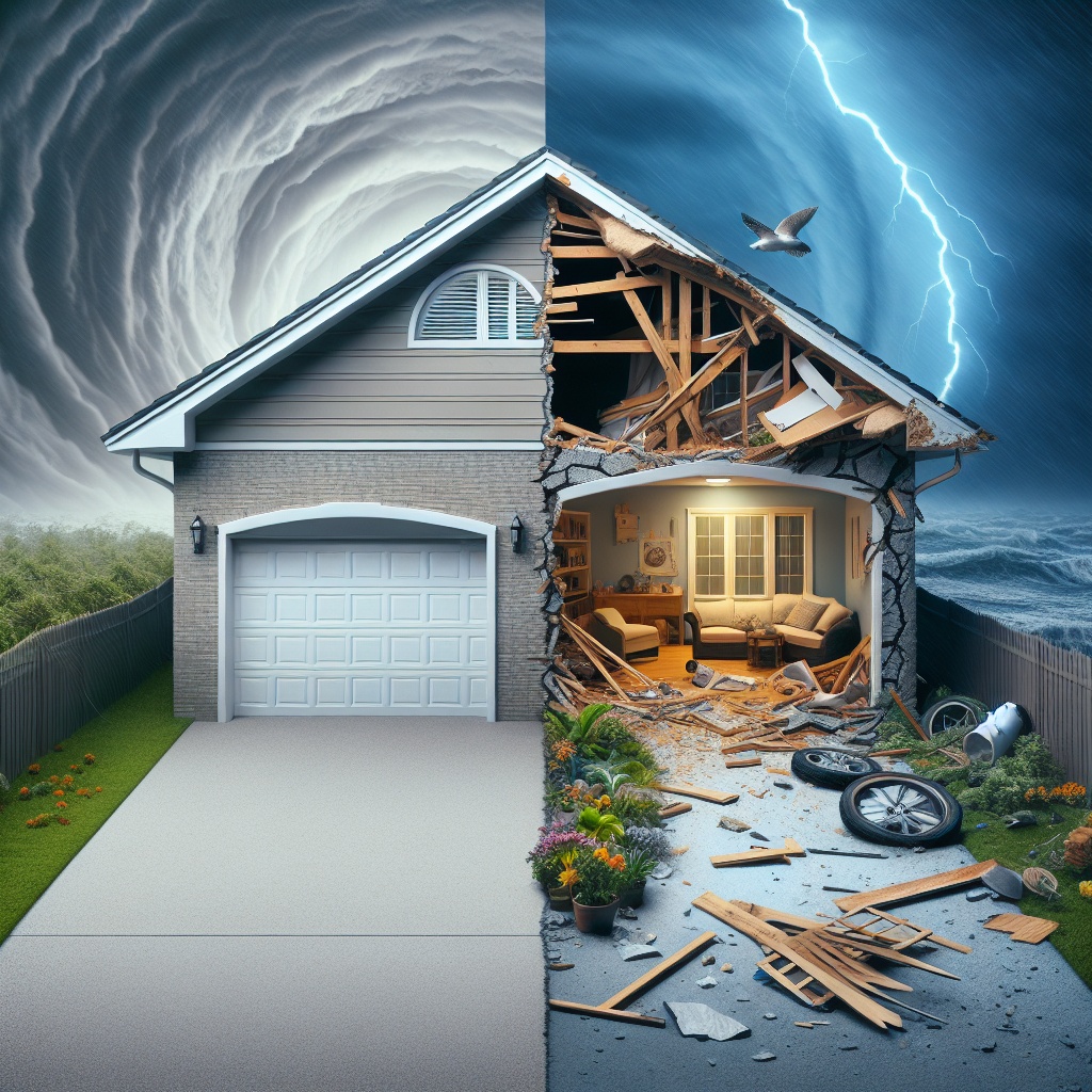 Immediate Actions to Take if Your Garage is Damaged in a Storm - Garage doors new orleans -garage door repair new orleans